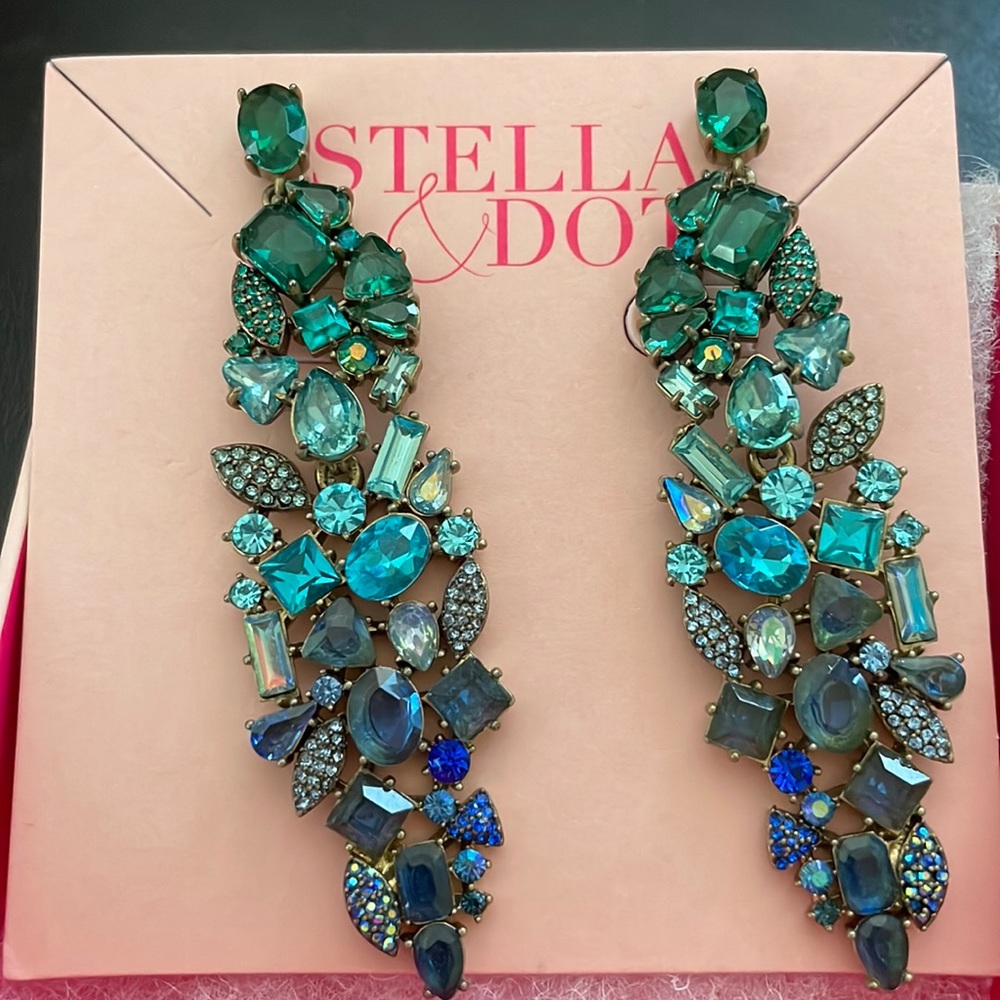 Stella & Dot Ombré Statement Earrings